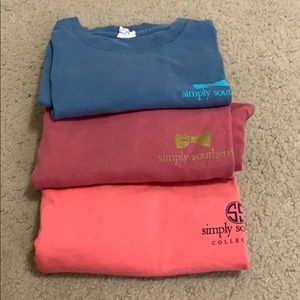 3 simply southern shirts awesome quality !!!!